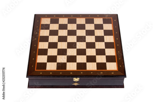 Chess Board on white background