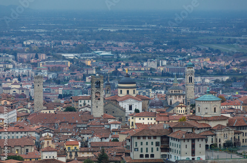 View of old town of Bergamo italy © Vera