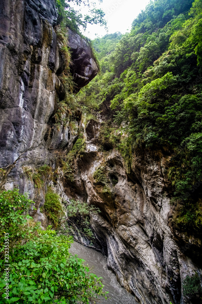 Moody Nature of Taroko Gorge in Taiwan