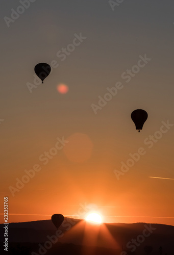 Balloon in the sunset