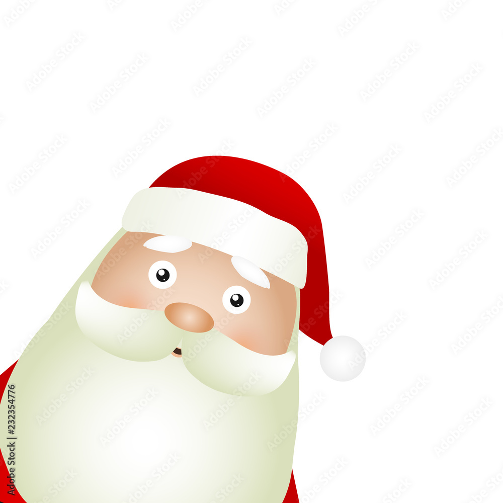 Santa Claus standing on a white background, vector Santa Claus standing on a white background, vector