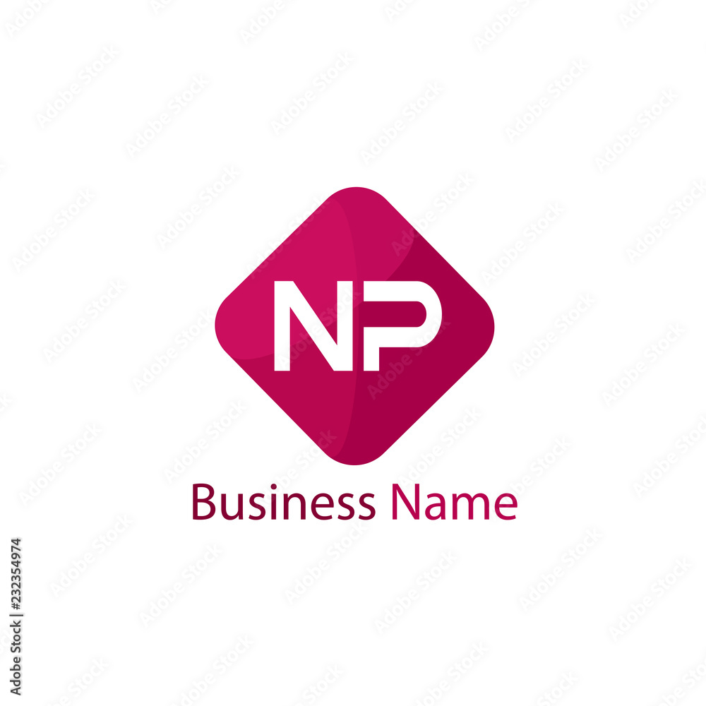 Initial Letter NP Logo Template Design Initial Letter NP Logo Template Design