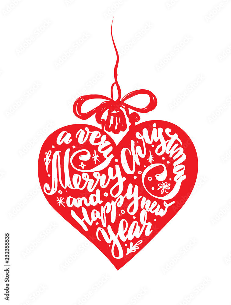 christmas postcard background with lettering christmas postcard background with lettering