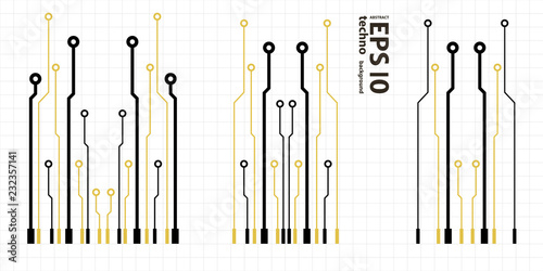 
Abstract vector high tech circuit board background illustration