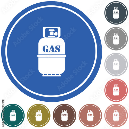Camping gas bottle icon