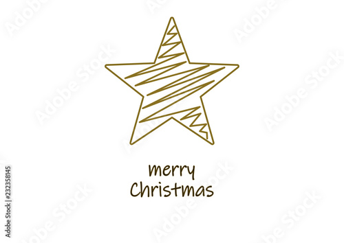 Stern Karte Merry Christmas