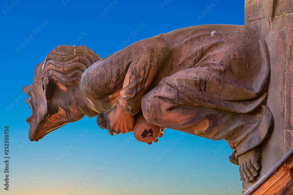 gargoyle at the dome of Frankfurt gargoyle at the dome of Frankfurt