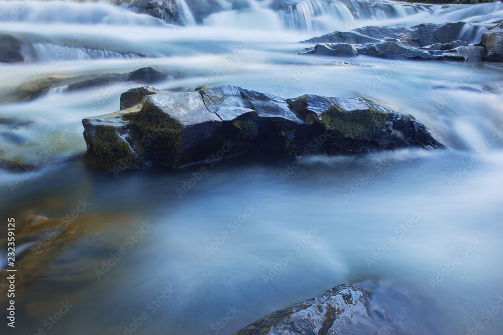 Big rocks in waterfalls of mountains river mountains. Water mountains landscape. Idea for outdoor activities, travel. Big rocks in waterfalls of mountains river mountains. Water mountains landscape. Idea for outdoor activities, travel.