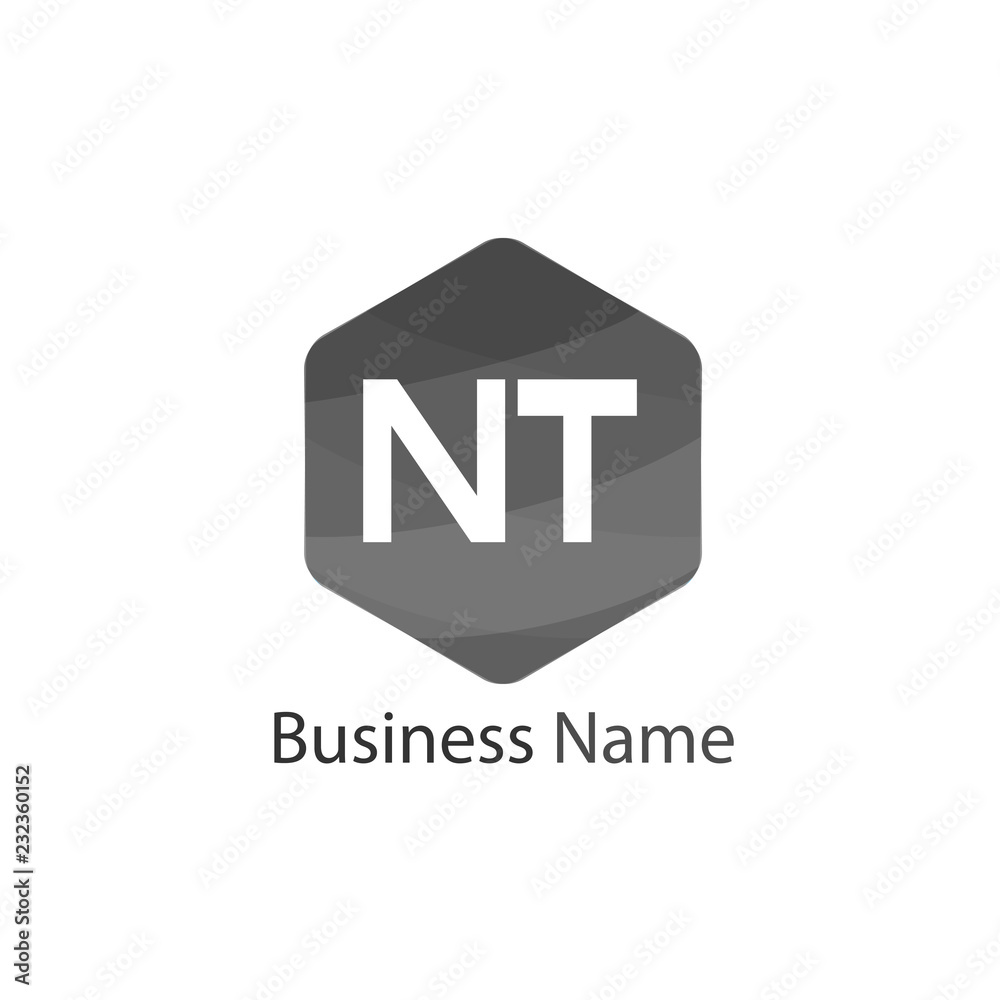 Initial Letter NT Logo Template Design Initial Letter NT Logo Template Design