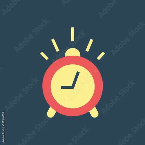 Silhouette icon alarm clock