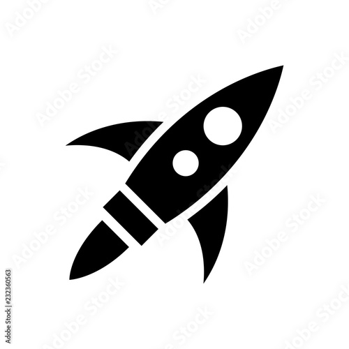 Rocket glyph icon