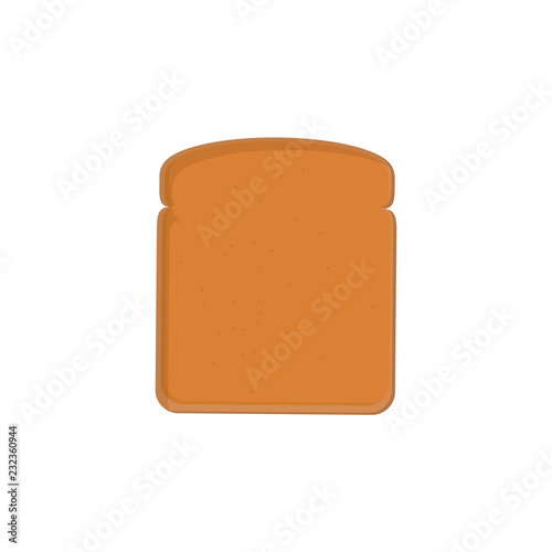 Sliced Toast Bread isolated on white background, top view