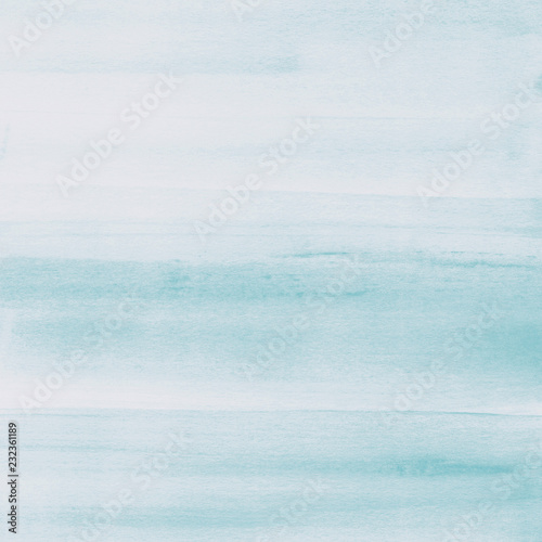 Light blue watercolor texture background, hand painted. © Nubephoto