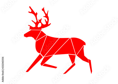 Rentier Deer Weihnachten Karte