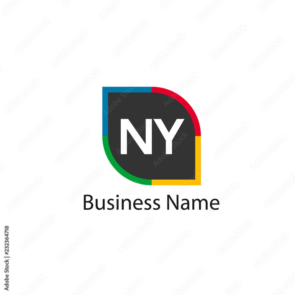 Initial Letter NY Logo Template Design Initial Letter NY Logo Template Design
