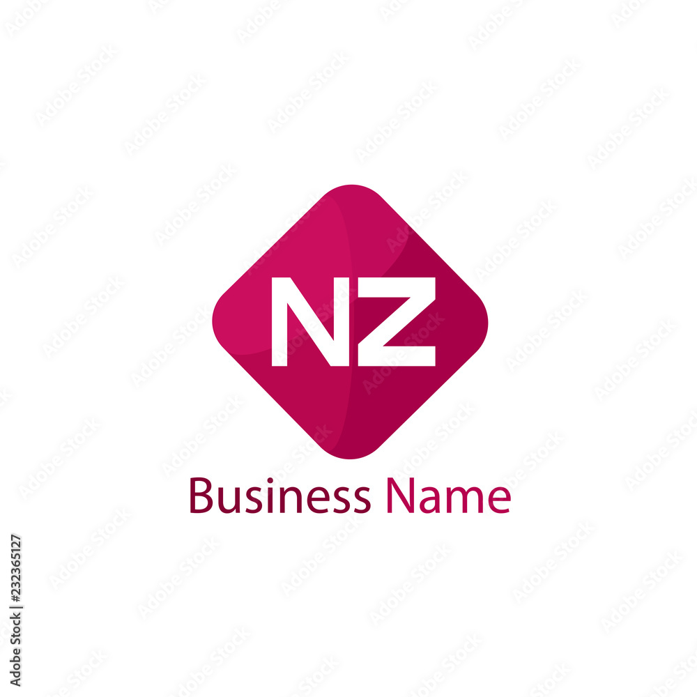 Initial Letter NZ Logo Template Design Initial Letter NZ Logo Template Design