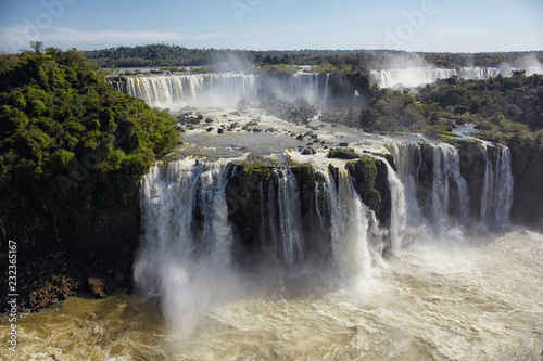View of the Iguazu Falls, one of the Natural Seven Wonders of the World