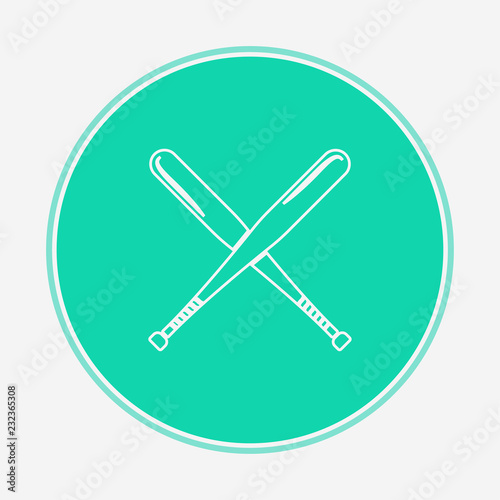 Baseball vector icon sign symbol
