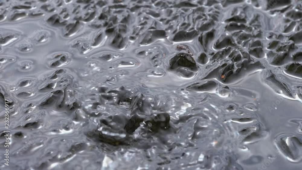 Water drops dropping over melting ice Water drops dropping over melting ice
