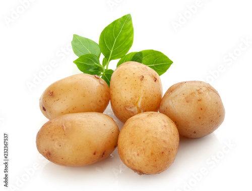 Jacket potatoes with basil