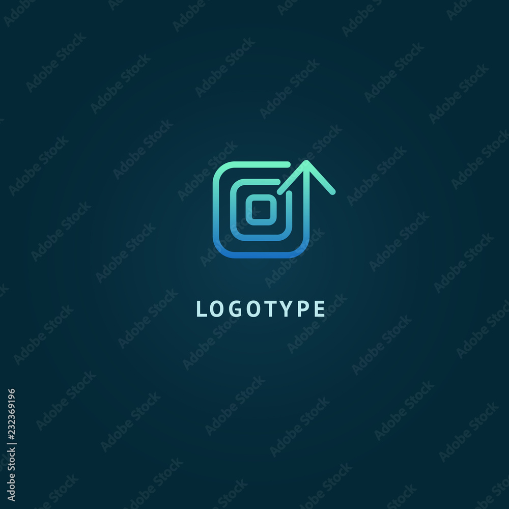 Arrow icon. Vector flat style illustration Abstract business logo template. Logo concept of Progress development, application, Business strategy, Geometric design element, delivery company. Arrow icon. Vector flat style illustration Abstract business logo template. Logo concept of Progress development, application, Business strategy, Geometric design element, delivery company.