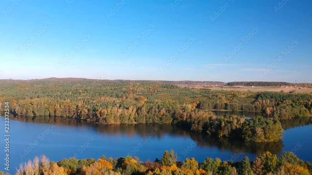 Autumnal scenery at the lake in Poland Autumnal scenery at the lake in Poland