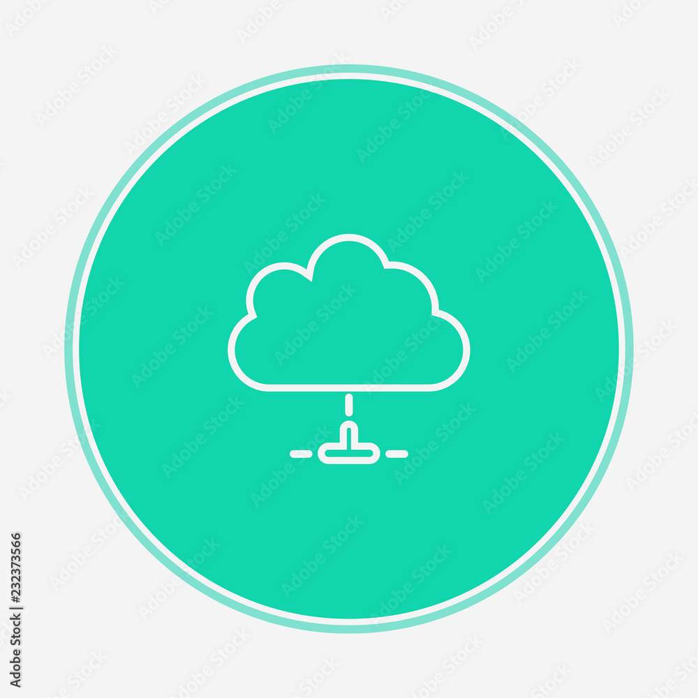 Cloud vector icon sign symbol