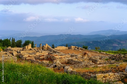 Ancient city Byllis, Qarier Fier, Albania, Europe photo