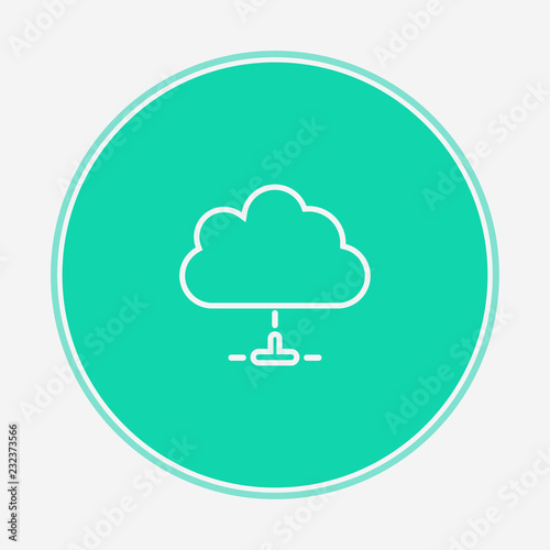 Cloud vector icon sign symbol