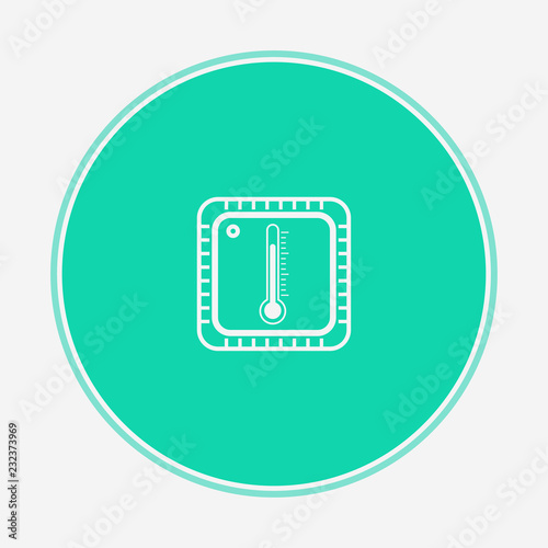 Cpu overheat vector icon sign symbol