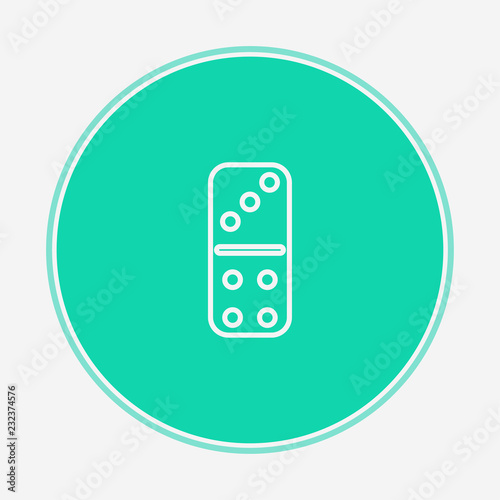 Dominoes vector icon sign symbol