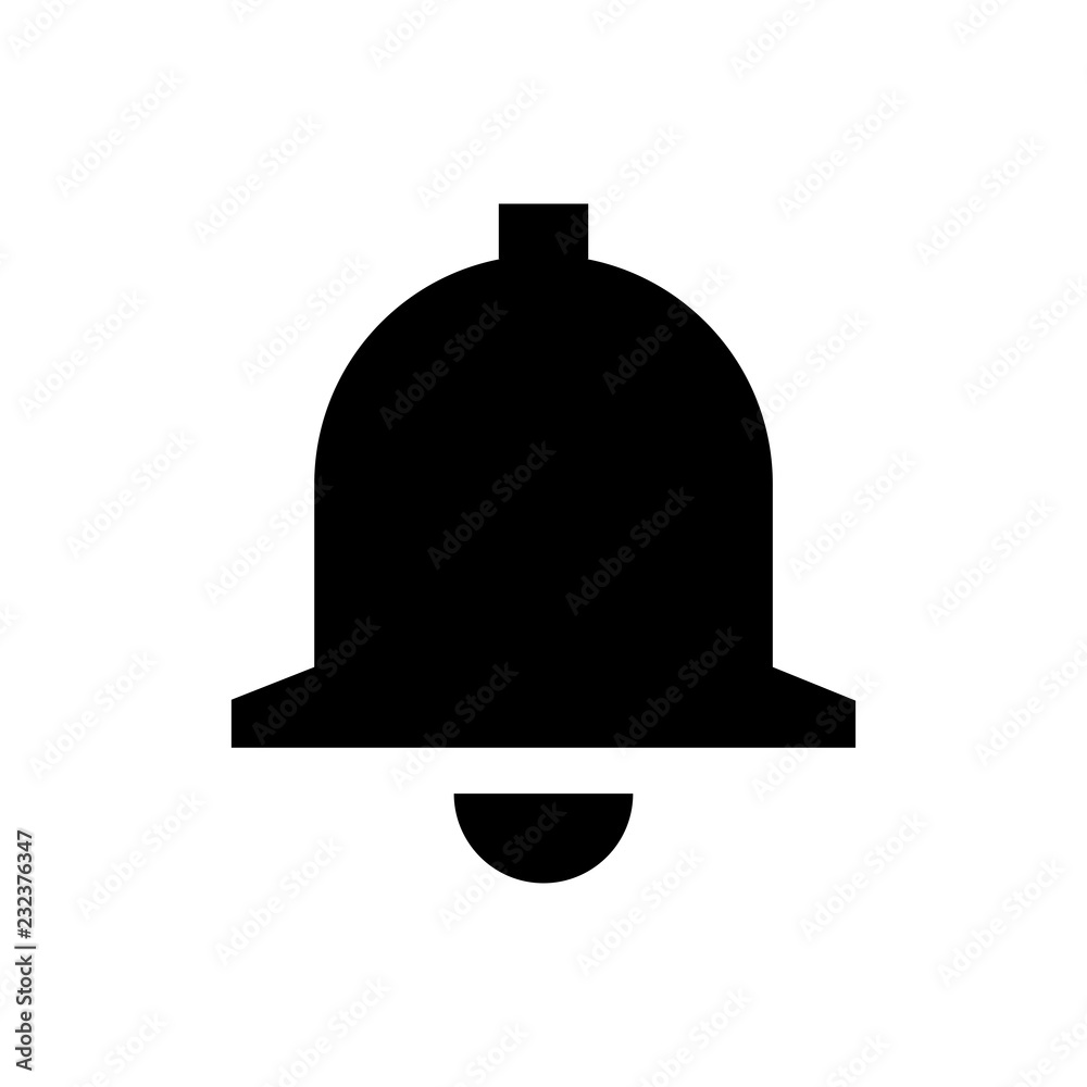 Naklejka premium Bell glyph icon