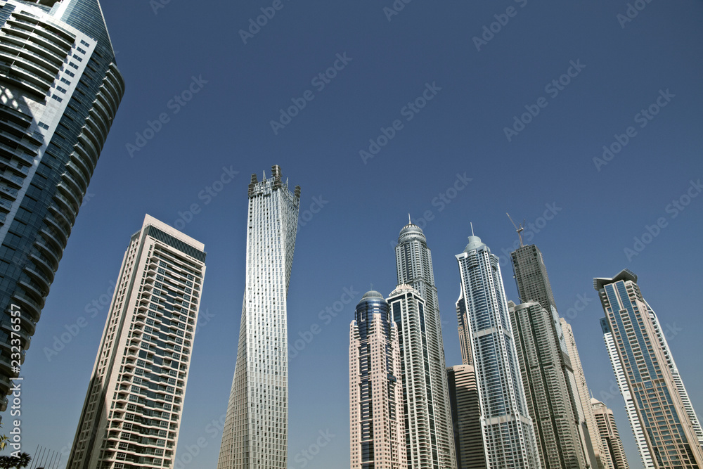 Modern skyscrapers in Dubai (emirate and city) Modern skyscrapers in Dubai (emirate and city)