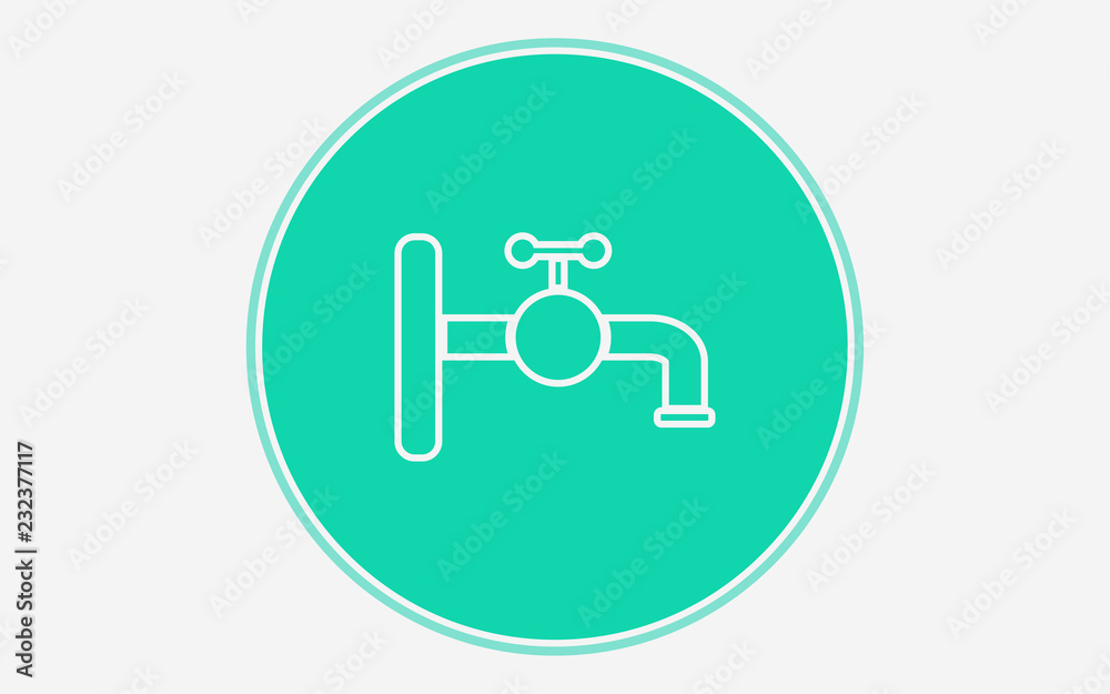 Faucet vector icon sign symbol