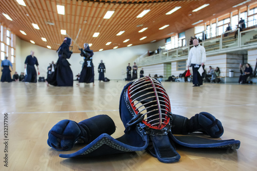 Casque, Kendo, compétition