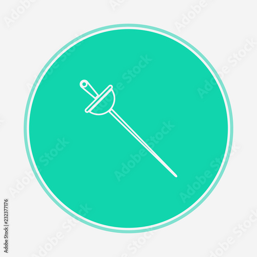 Fencing vector icon sign symbol