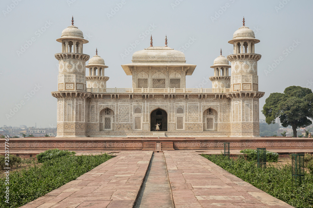 Itmad-Ud-Daulah's tomb in Agra, Uttar Pradesh, India. Also known as the Jewel Box or the Baby Taj