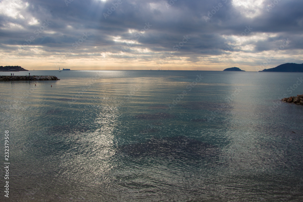 Seaview with clouds Seaview with clouds