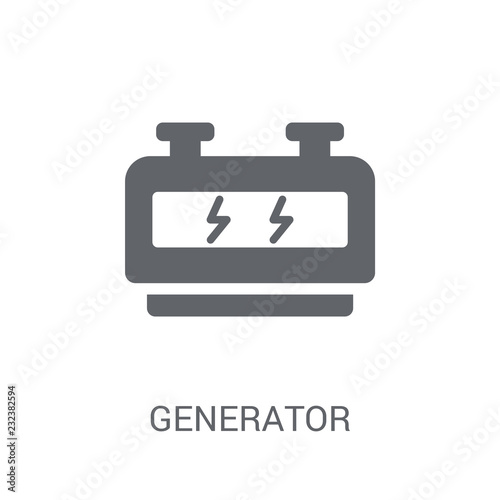 Generator icon. Trendy Generator logo concept on white background from Astronomy collection