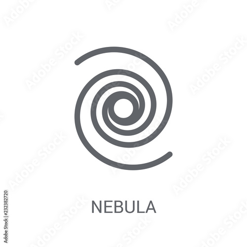 Nebula icon. Trendy Nebula logo concept on white background from Astronomy collection