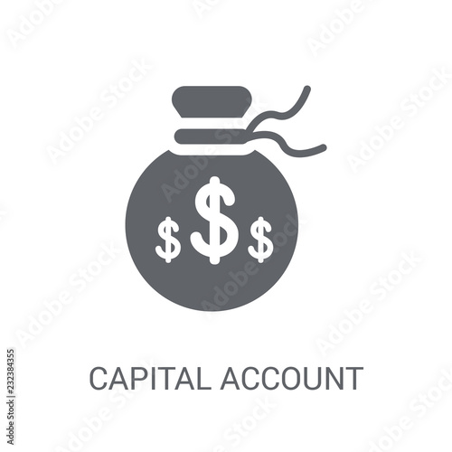 Capital account icon. Trendy Capital account logo concept on white background from business collection