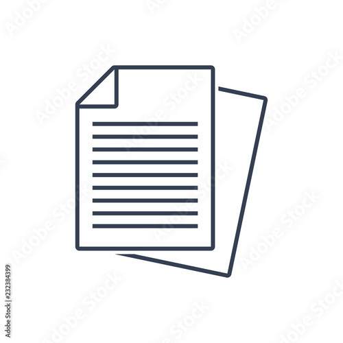 Document icon vector