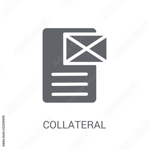 Collateral icon. Trendy Collateral logo concept on white background from business collection