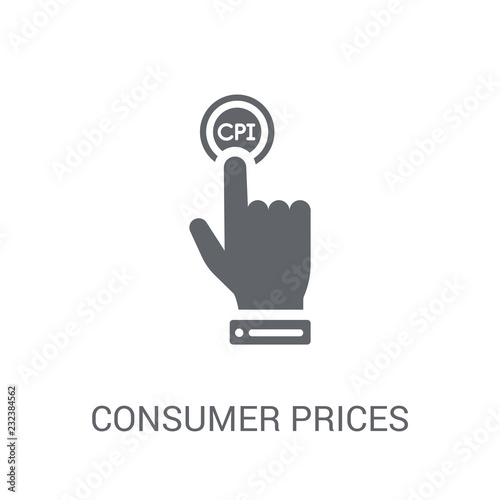 Consumer Prices Index (CPI) icon. Trendy Consumer Prices Index (CPI) logo concept on white background from business collection