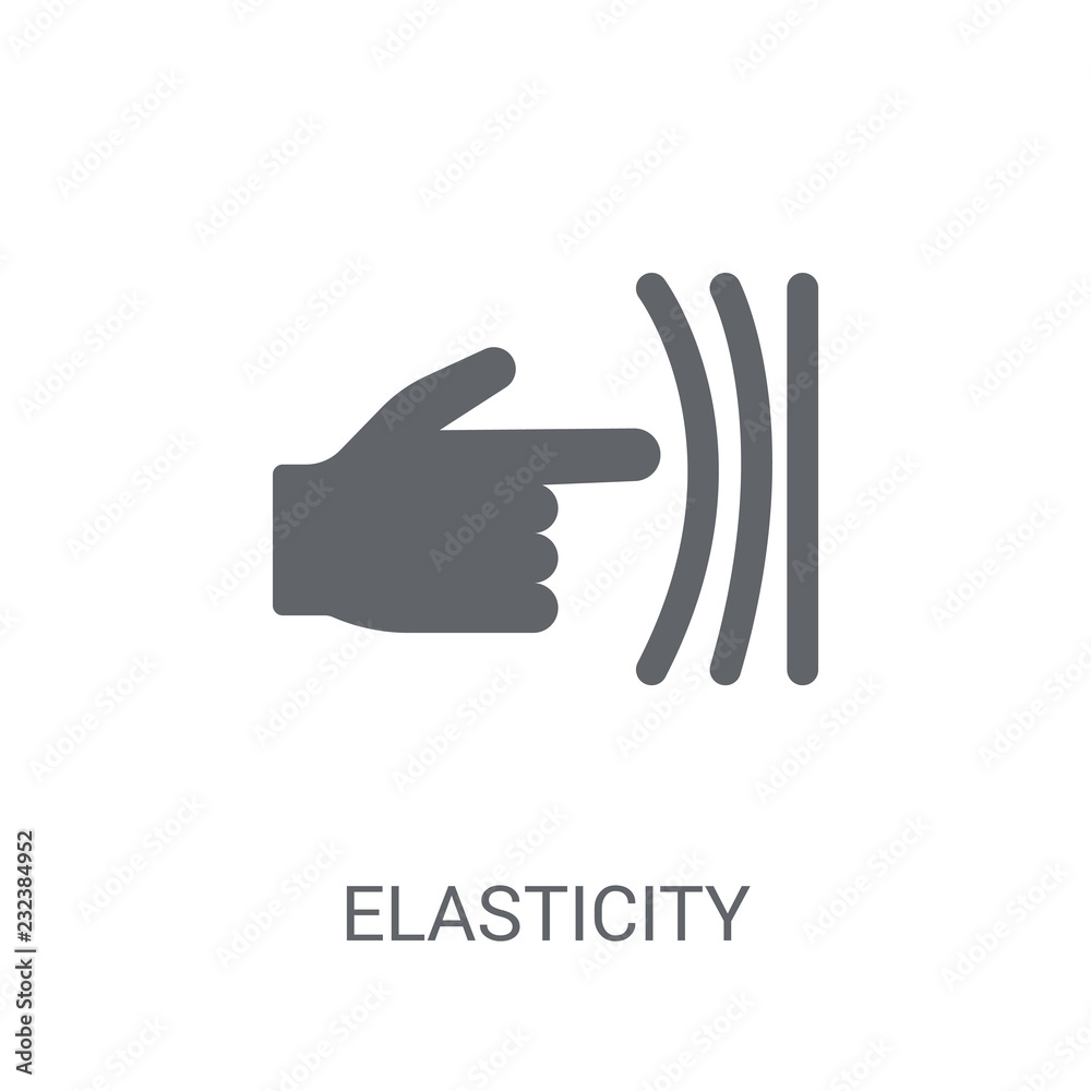 Elasticity icon. Trendy Elasticity logo concept on white background
