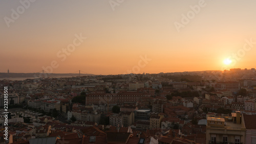 Lisbon City  Sunset Panorama © Martin