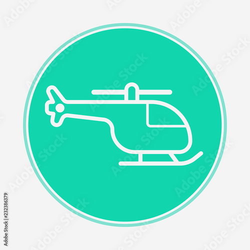 Helicopter vector icon sign symbol