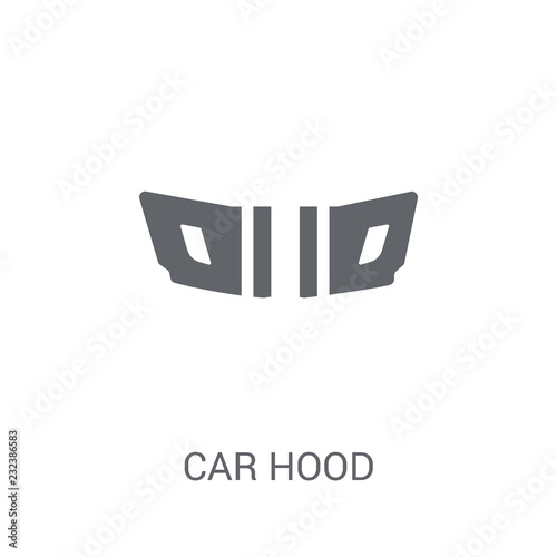 car hood icon. Trendy car hood logo concept on white background from car parts collection