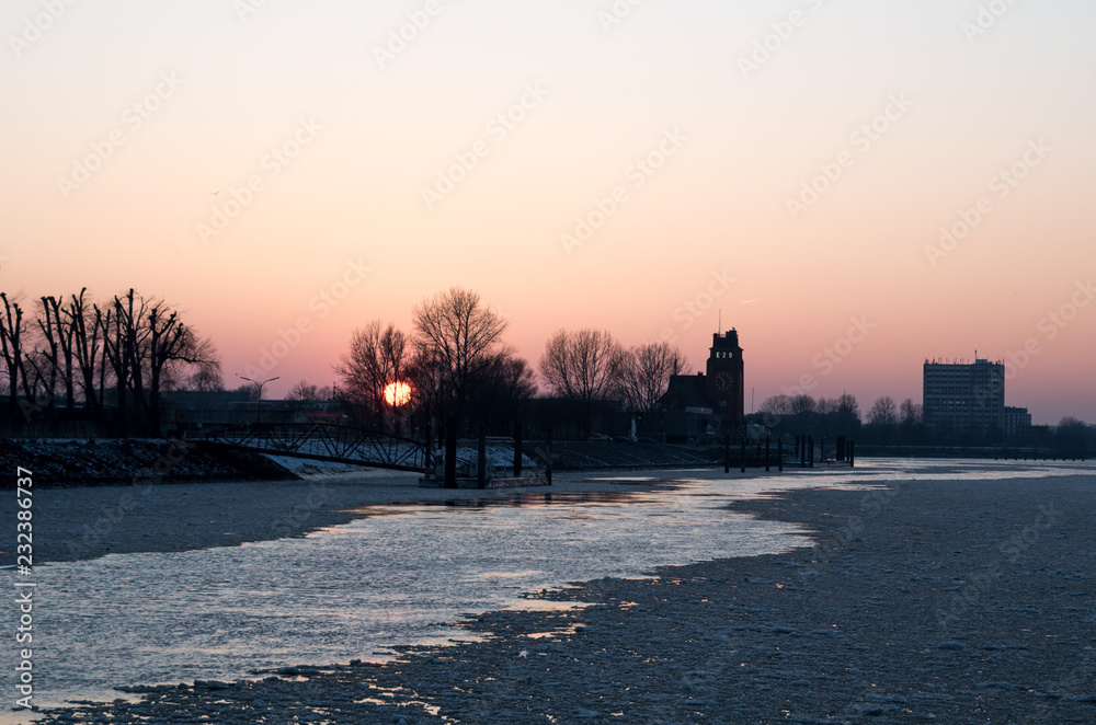 Abendstimmung im Winter Abendstimmung im Winter