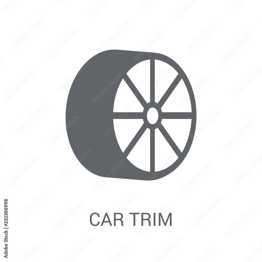 car trim icon. Trendy car trim logo concept on white background from